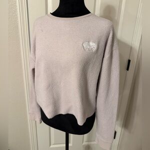 Ivory Ella Women's Soft Crew Neck Sweater - Light Pink